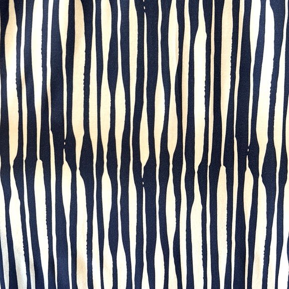 Omi Jo | Blue & White Maxi Dress Sleevess Keyhole Back 9/10 Soft Knit Beachy - Picture 7 of 16